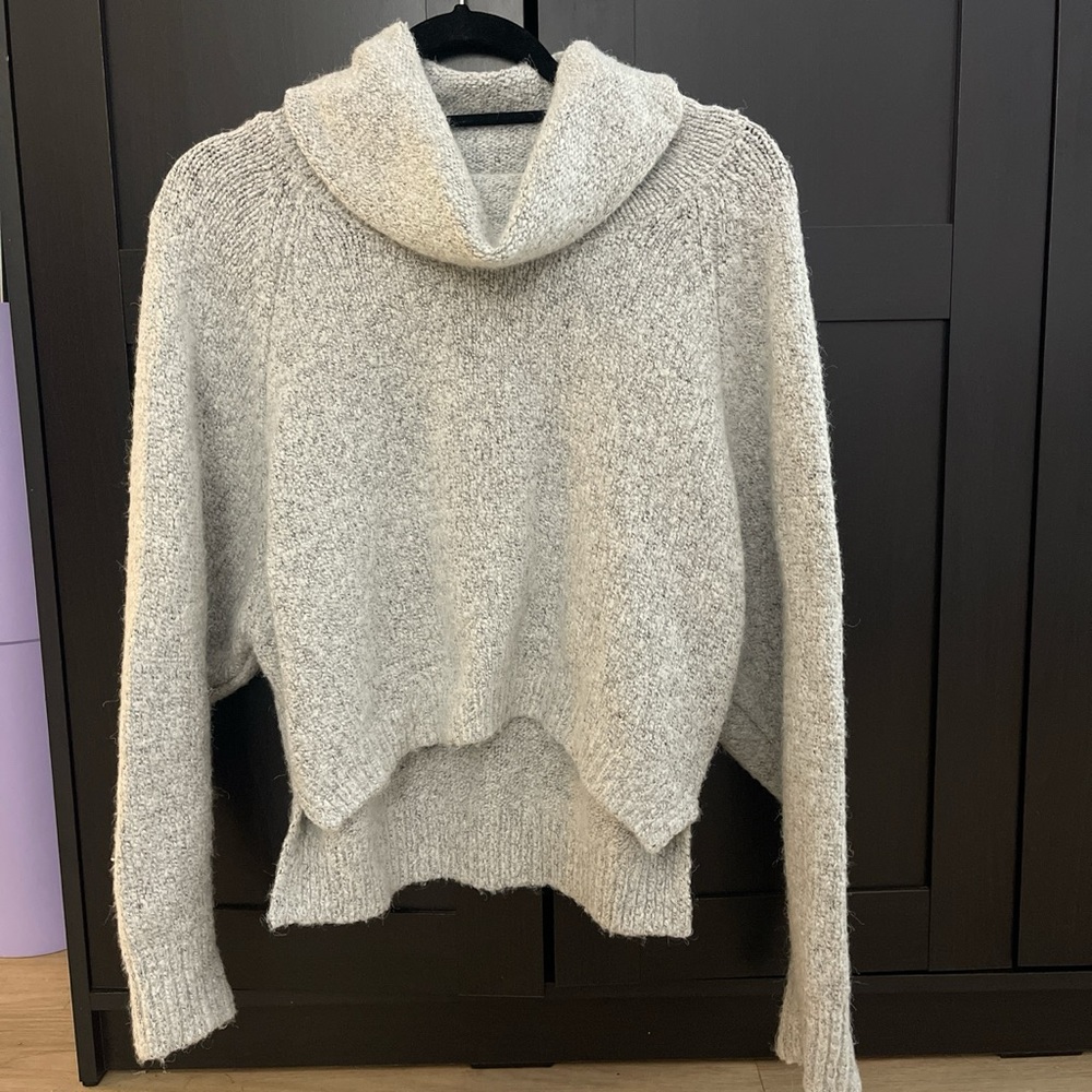Sincerely Jules Knit Turtleneck Sweater (Grey)